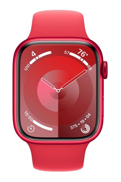 Apple-Watch-S9-Aluminium-GPS-Sport-Band-S-M-MRXJ3QF-A-45mm-mieten-Red-1